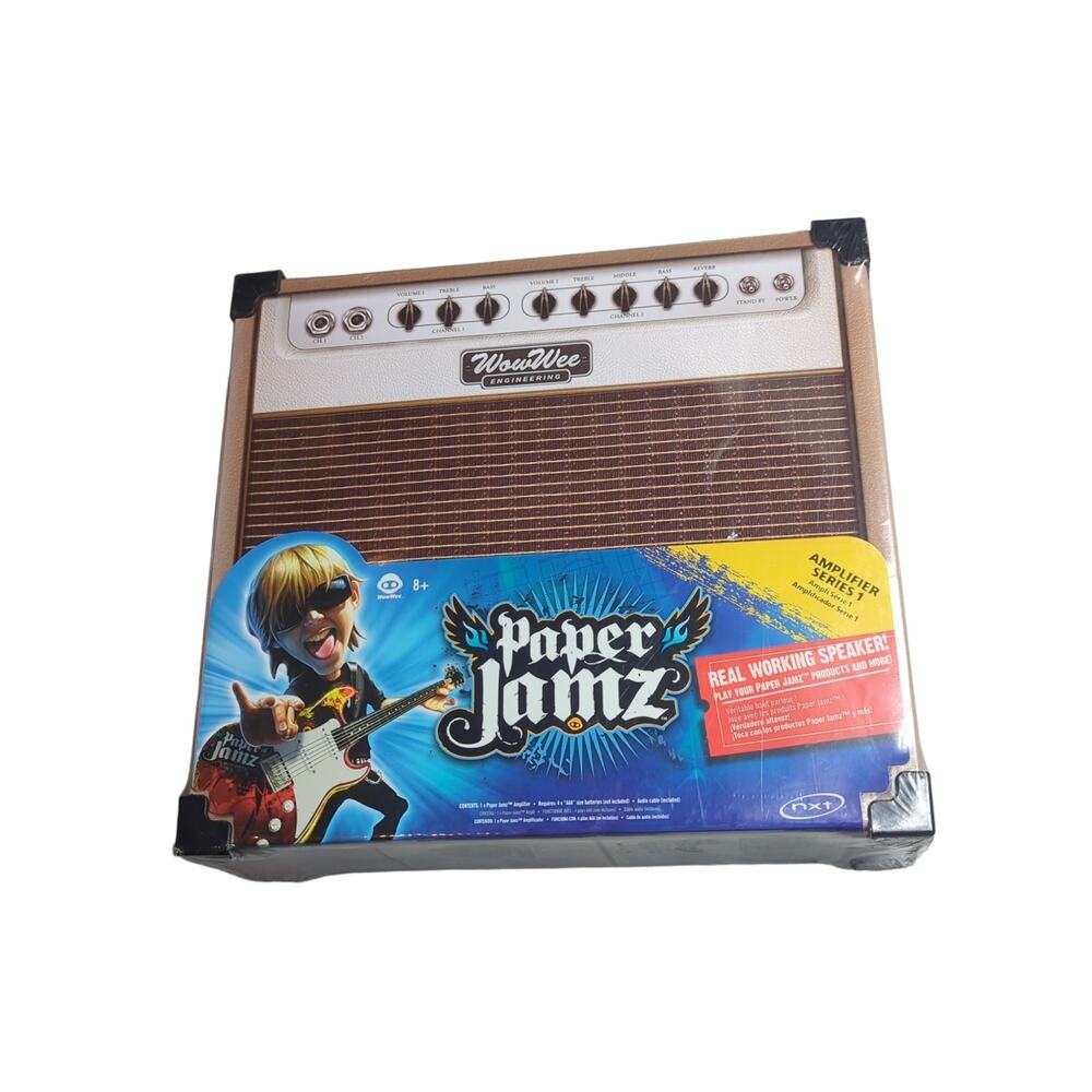 New/Sealed WowWee Paper Jamz Amplifier Amp Series #1 Real Working Speaker